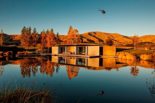 The pavilion building at exclusive property development Bendemeer, near Queenstown.